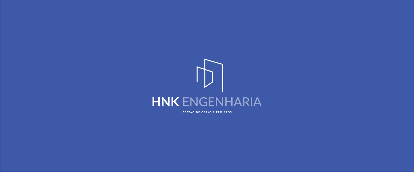 Identidade Visual desenvolvida pela Mutation Design para HNK Engenharia